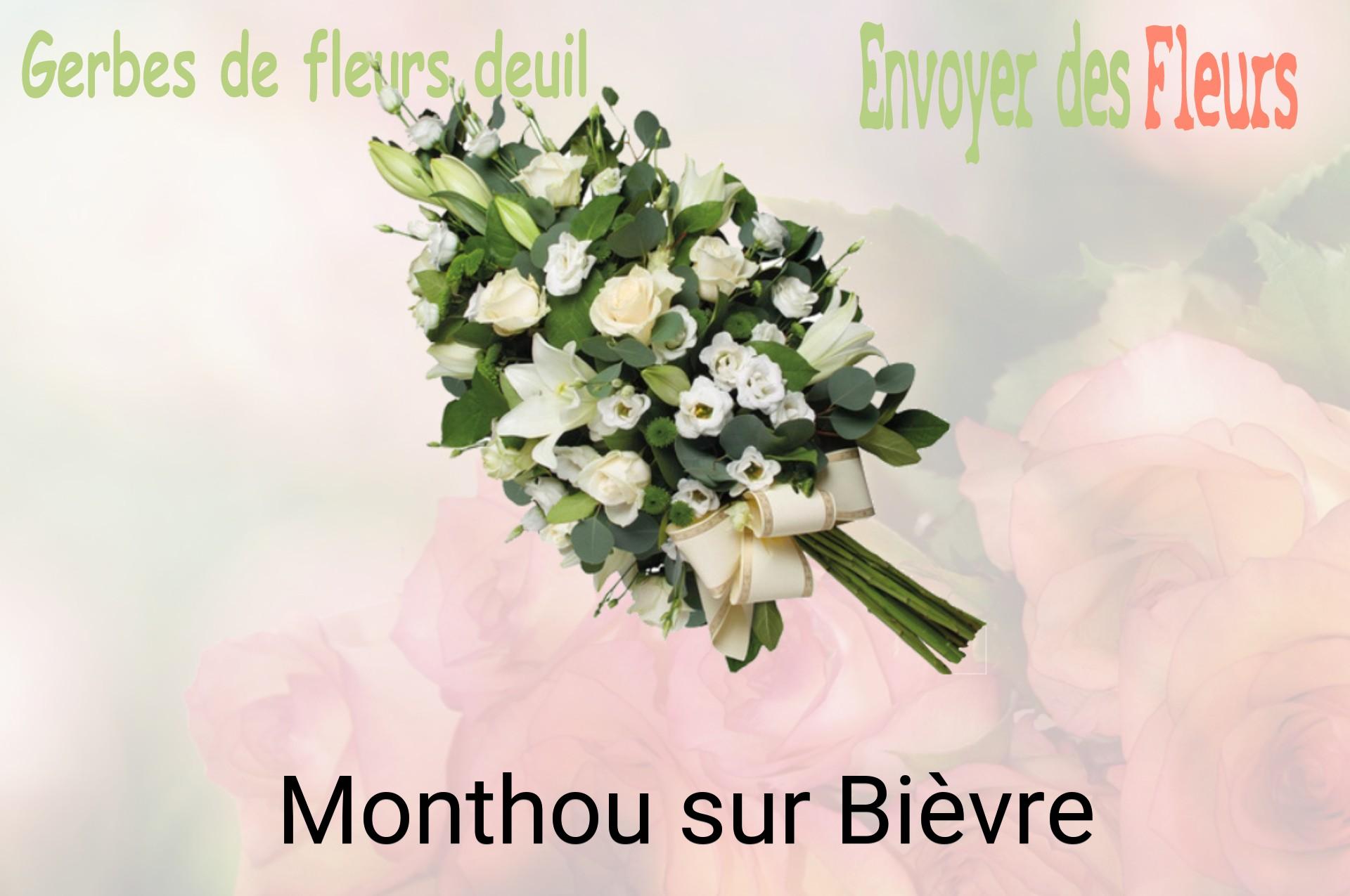 Gerbe de fleurs de deuil livrée à Monthou-sur-Bièvre